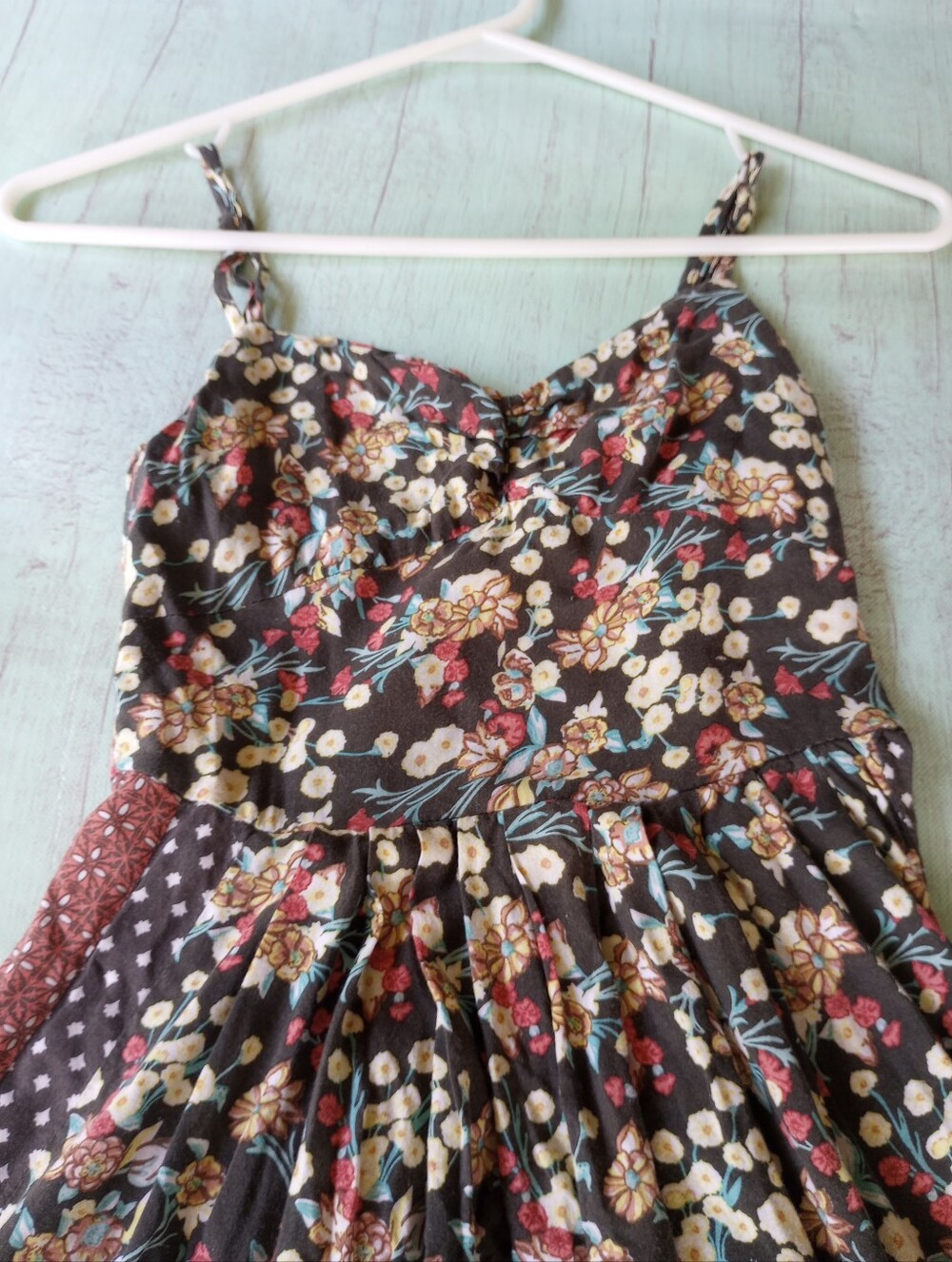O'NEILL High Low Sundress Spaghetti Straps Floral Beachwear Dress XS - Picture 4 of 11